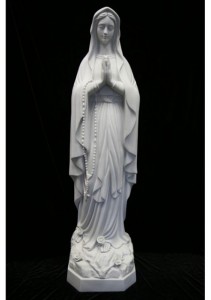 Our Lady of Lourdes Statue Marble Composite -  46 inch [VIC5004]