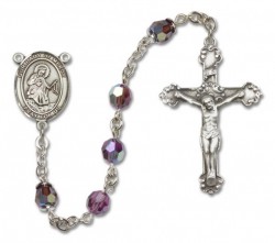 Our Lady of Mercy Sterling Silver Heirloom Rosary Fancy Crucifix [RBEN1037]