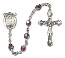 Our Lady of Tears Sterling Silver Heirloom Rosary Fancy Crucifix [RBEN1045]
