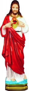 Plastic Sacred Heart Statue - 24 inch [SAP2480]